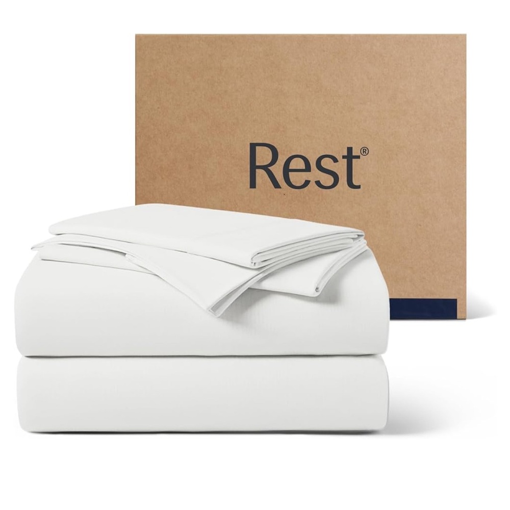 REST Ever-cool White Cooling Sheets - size King and Queen